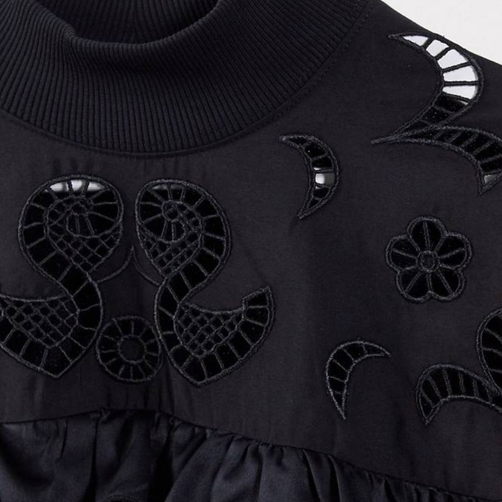 black sweater dress